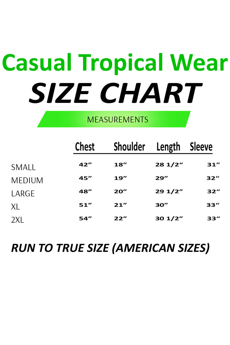 Bohio Mens Cuban Guayabera Shirt Long Sleeves w/Traditional 4 Pocket - Casual Tropical Wear